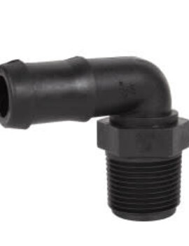 HOSE BARB 3/4" THD-3/4" BARB 90 DEGREE Banjo