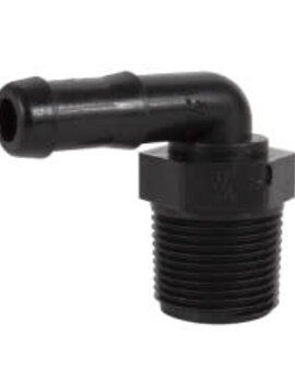 HOSE BARB 3/4" THD-1/2" BARB 90 DEGREE Banjo