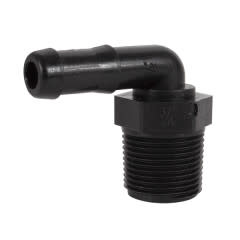 HOSE BARB 3/4" THD-1/2" BARB 90 DEGREE Banjo