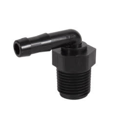 HOSE BARB 1/2" THD-3/8" BARB-90 DEGREE Banjo