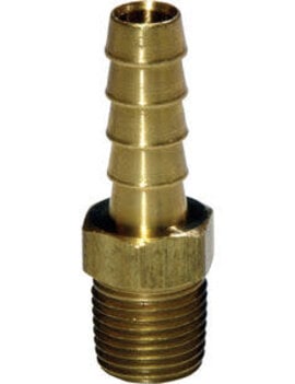 Brass Barb 3/8 M-NPT X 1/4 Hose Barb (Fuel Tank)