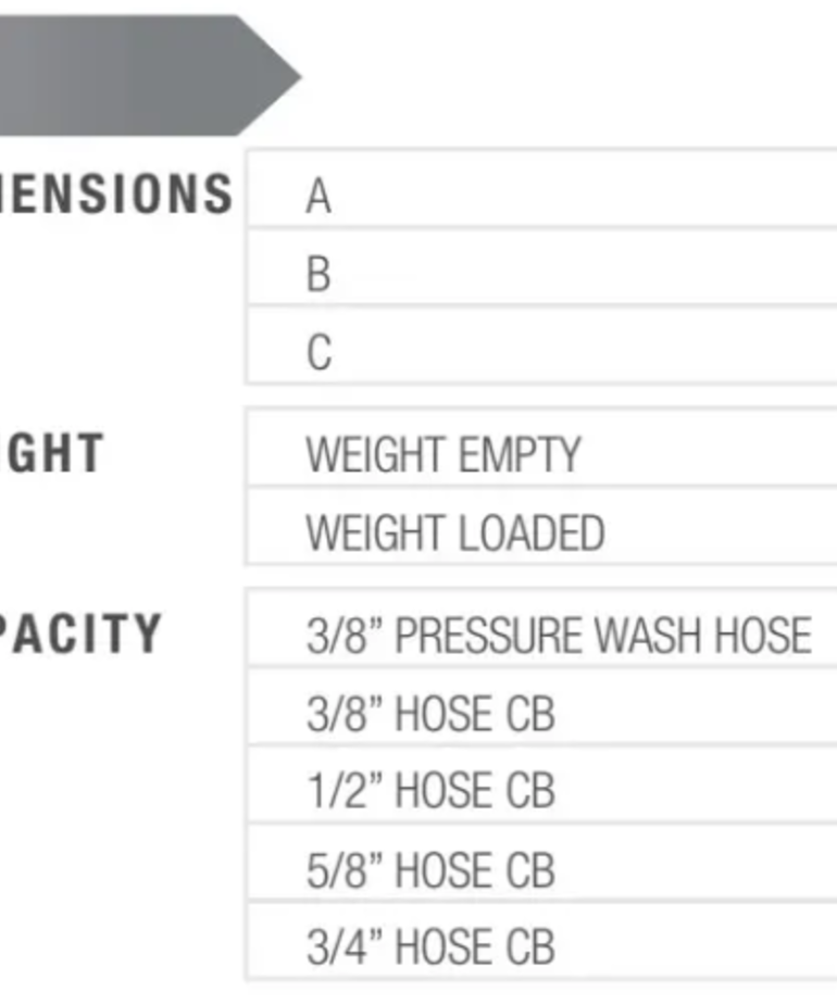 Manta 15" Manual Stingray™ Hose Reel