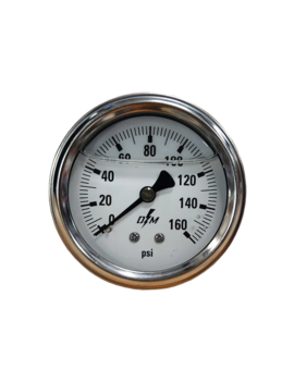 SS Liquid Filled Pressure Gauge - 160 PSI