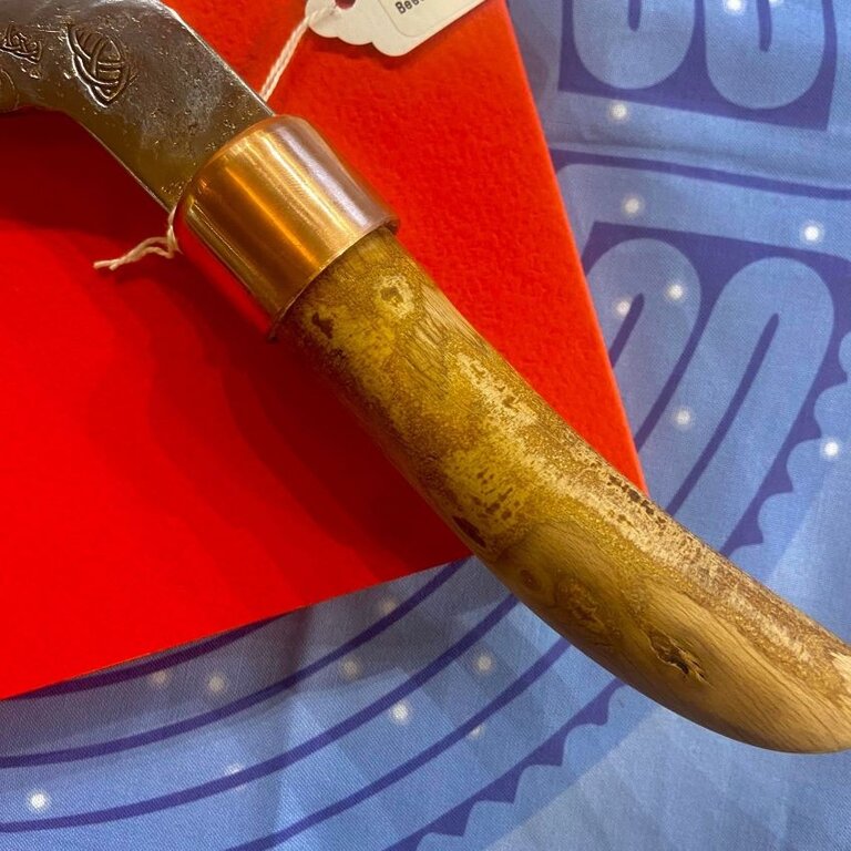 Luna Ignis Boline With Pentacle And Triquetra and Beech Handle