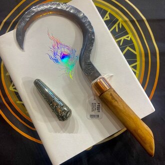 Luna Ignis Boline With Pentacle and Beech Handle