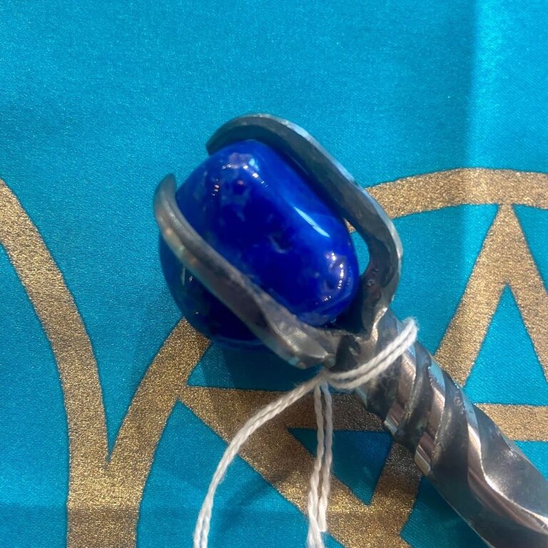 Luna Ignis Iron Burin with Lapis Lazuli - Double Twist