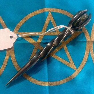 Luna Ignis Iron Burin with Turquoise - Single Twist