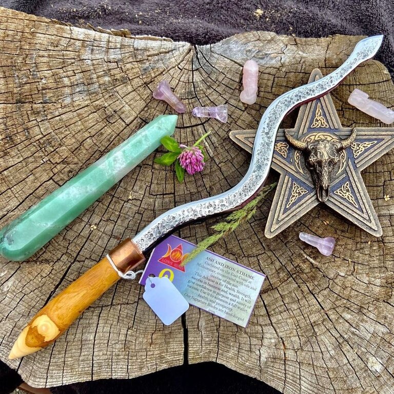Luna Ignis Ash and Iron Serpent Athame