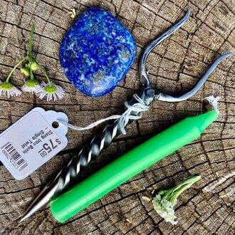 Luna Ignis Stang Iron Burin Or Candle Scribe With Single Twist