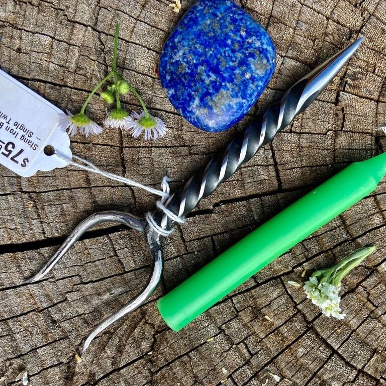 Luna Ignis Stang Iron Burin Or Candle Scribe With Single Twist