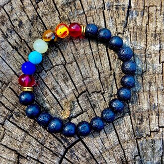 Luna Ignis Lava Chakra Aromatherapy Healing Bracelet Luna Ignis Lava Chakra Aromatherapy Healing Bracelet