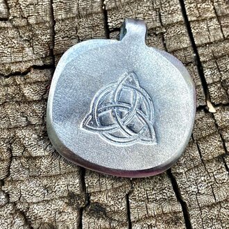 Luna Ignis Luna Ignis Hand Forged Celtic Triquetra Amulet Pendant Luna Ignis Luna Ignis Hand Forged Celtic Triquetra Amulet Pendant