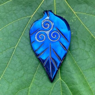 Luna Ignis Luna Ignis Hand Forged Unique Triskelion Leaf Amulet Pendant Luna Ignis Luna Ignis Hand Forged Unique Triskelion Leaf Amulet Pendant