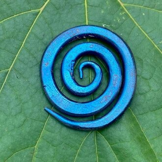 Luna Ignis Luna Ignis Colorized Iron Celtic Spiral Amulet Pendant Luna Ignis Luna Ignis Colorized Iron Celtic Spiral Amulet Pendant