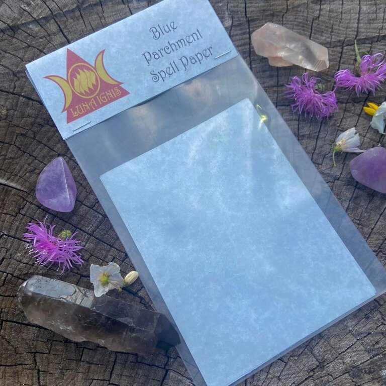 Luna Ignis Blue Parchment Spell Paper