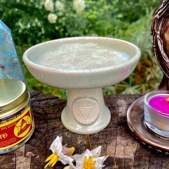 Luna Ignis Luna Ignis Ceramic Incense Burner Pale Green Water