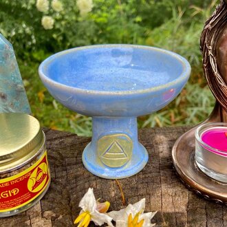 Luna Ignis Luna Ignis Ceramic Incense Burner Pale Blue Air