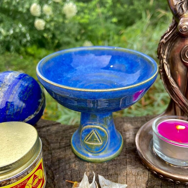 Luna Ignis Luna Ignis Ceramic Incense Burner Blue Fire