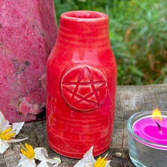 Luna Ignis Luna Ignis Ceramic  Large Witch Bottle Red For Fire