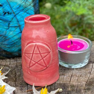 Luna Ignis Luna Ignis Ceramic  Small Witch Bottle Red For Fire