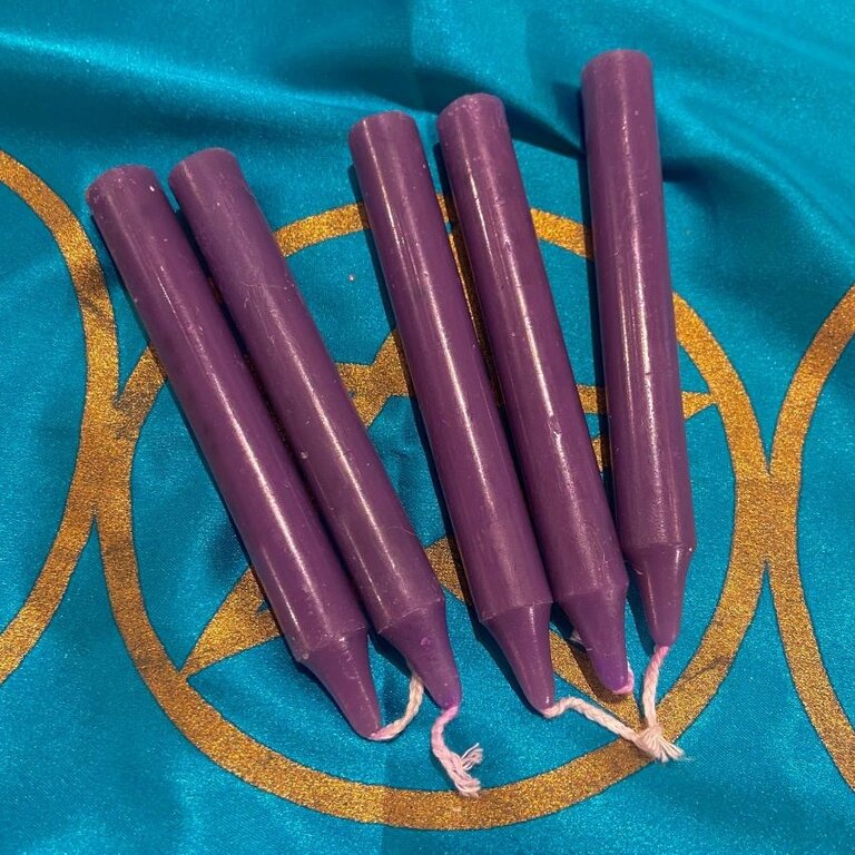 Luna Ignis Dark Purple Chime Spell Candle