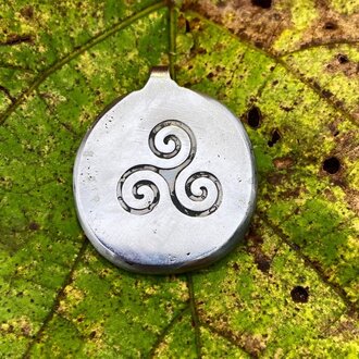 Luna Ignis Luna Ignis Hand Forged Triskelion Amulet Pendant Luna Ignis Luna Ignis Hand Forged Triskelion Amulet Pendant