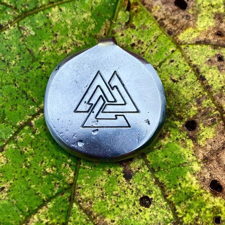 Luna Ignis Luna Ignis Hand Forged Valknut Amulet Pendant