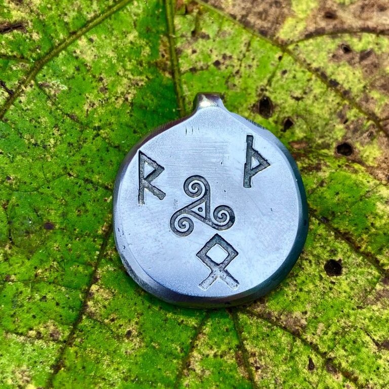 Luna Ignis Luna Ignis Hand Forged Runic Thor Amulet Pendant