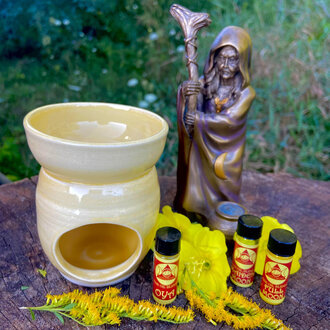 Luna Ignis Luna Ignis Ceramic Oil Diffuser Pale Yellow