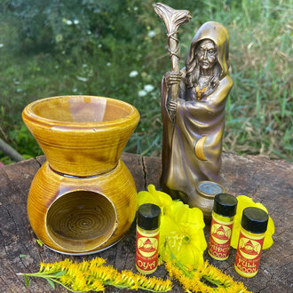 Luna Ignis Luna Ignis Ceramic Oil Diffuser Golden Brown