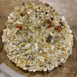 Luna Ignis Rutilated Quartz Chips 1oz (Crystal Chip Bar) Luna Ignis Rutilated Quartz Chips 1oz (Crystal Chip Bar)