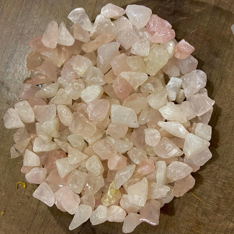 Luna Ignis Rose Quartz Chips 1oz (Crystal Chip Bar)