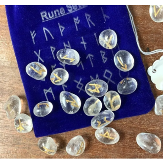 Luna Ignis Clear Quartz Rune Set Luna Ignis Clear Quartz Rune Set