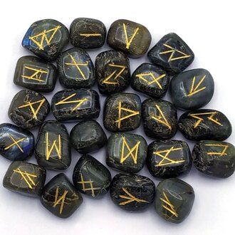 Luna Ignis Labradorite Rune Set