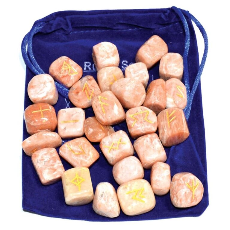 Luna Ignis Peach Moonstone Rune Set