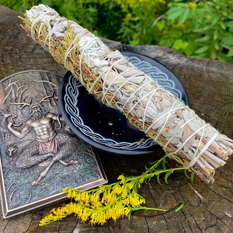 Luna Ignis Large Smudge Juniper  With White Sage 9 Inches