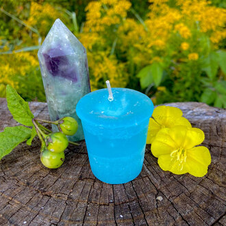 Luna Ignis Crystal Journey Reiki Charged Herbal Magic Spell Votives - Dreams Luna Ignis Crystal Journey Reiki Charged Herbal Magic Spell Votives - Dreams