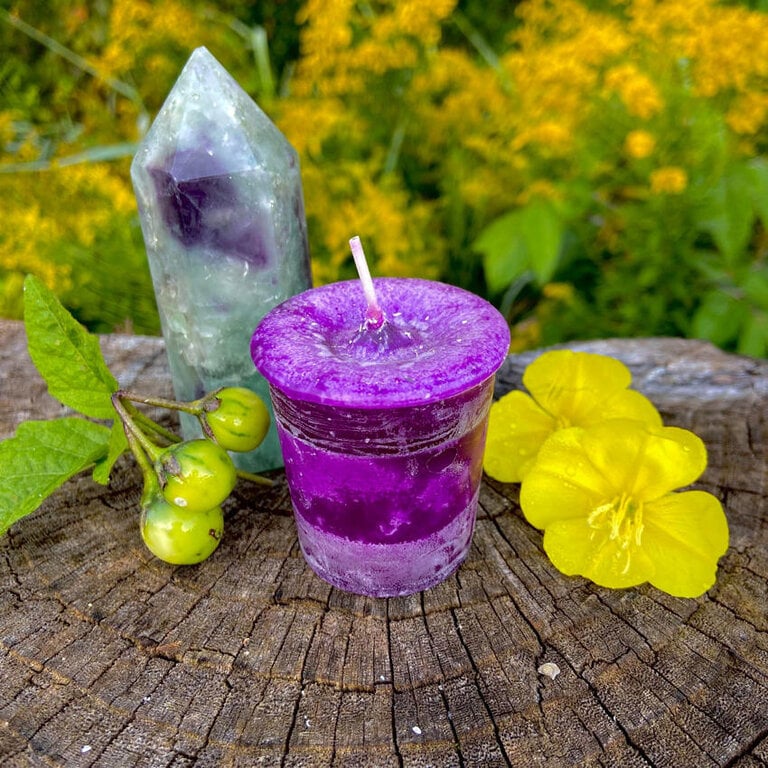 Luna Ignis Crystal Journey Reiki Charged Herbal Magic Spell Votives - Healing