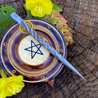 Luna Ignis Cunning Craft Iron Burin or Candle Scribe With Single Twist