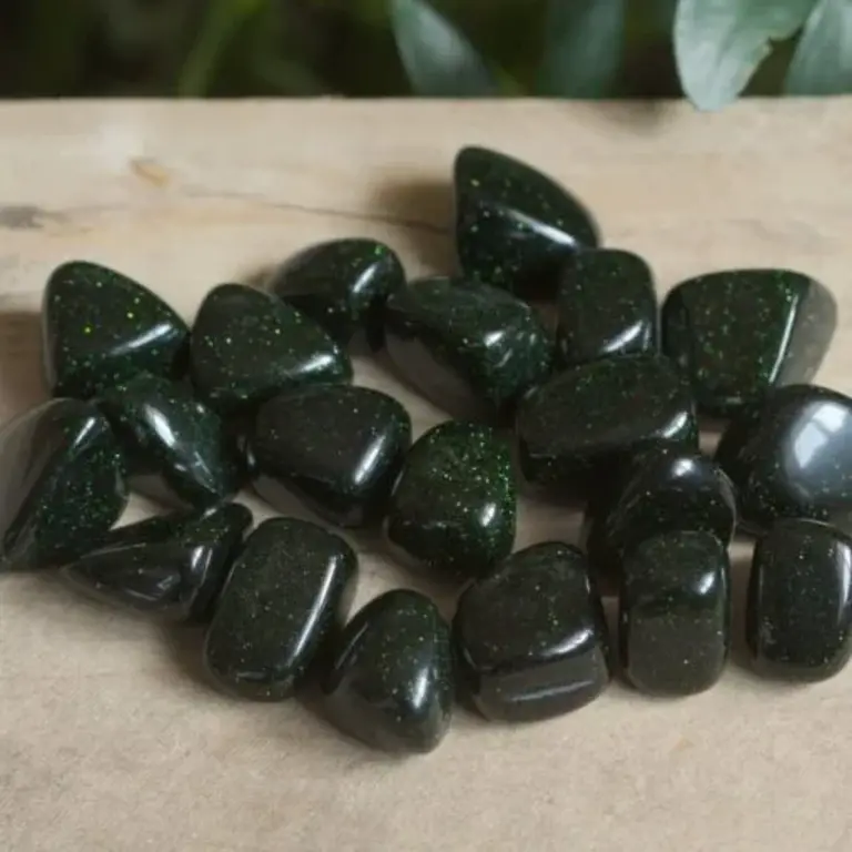 Luna Ignis Green Goldstone