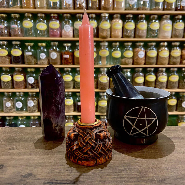 Luna Ignis Pink Household Size Spell Candle