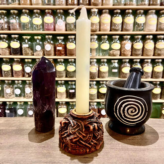 Luna Ignis White Household Size Spell Candle Luna Ignis White Household Size Spell Candle