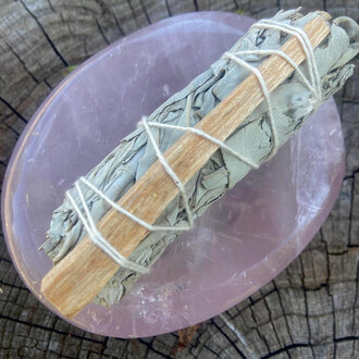 Luna Ignis Medium Smudge White Sage and Palo Santo 4 Inches