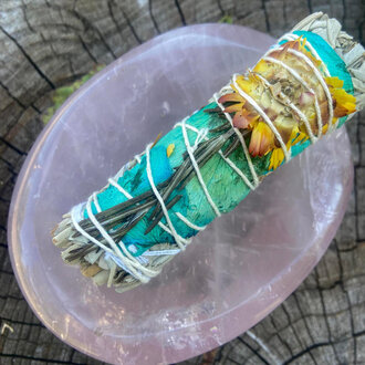 Luna Ignis Medium Smudge Sweet Success White Sage Floral 4 Inches