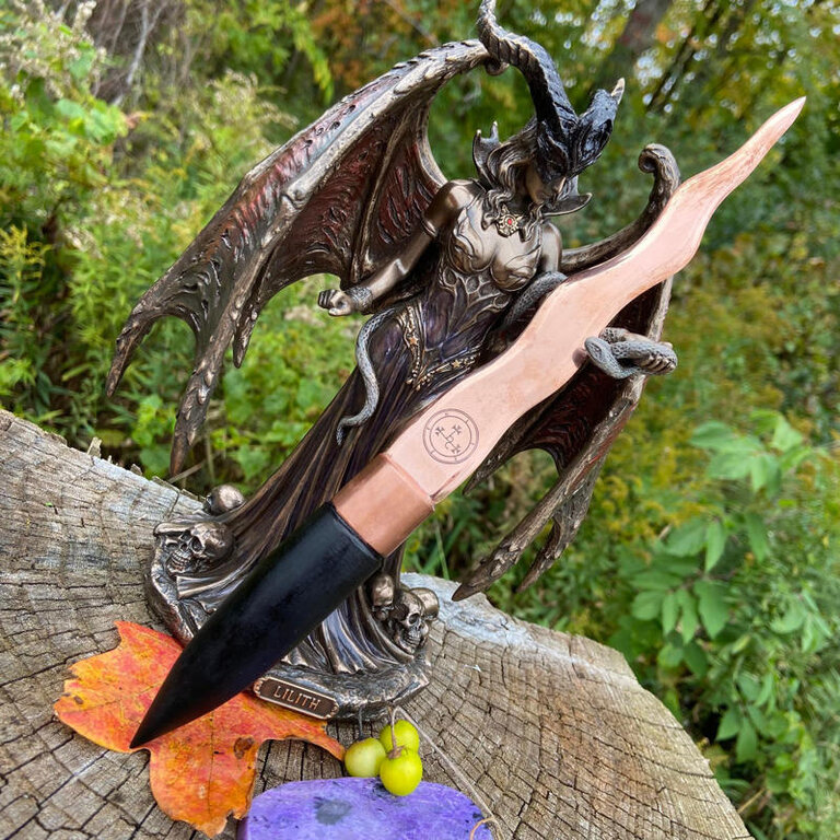 Luna Ignis Copper and Ebony Lilith Athame