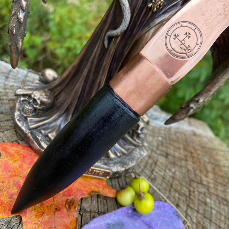 Luna Ignis Copper and Ebony Lilith Athame