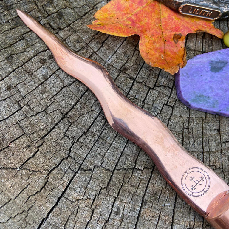 Luna Ignis Copper and Ebony Lilith Athame