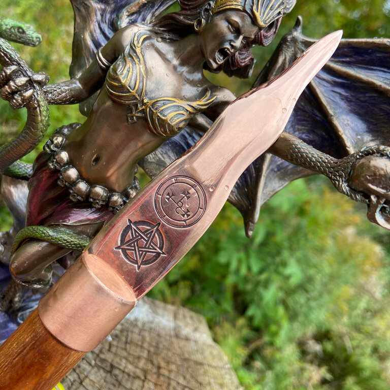 Luna Ignis Copper and Apple Lilith Athame pentacle Cunning Craft