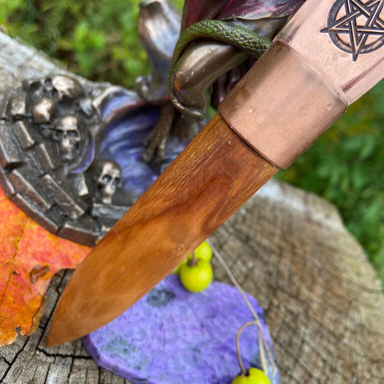 Luna Ignis Copper and Apple Lilith Athame pentacle Cunning Craft