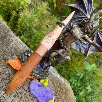 Luna Ignis Copper and Apple Lilith Athame Cunning Craft